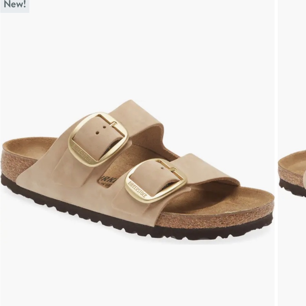 Birkenstock Big Buckle Sandals with Gold Accents - Picture 2 of 8
